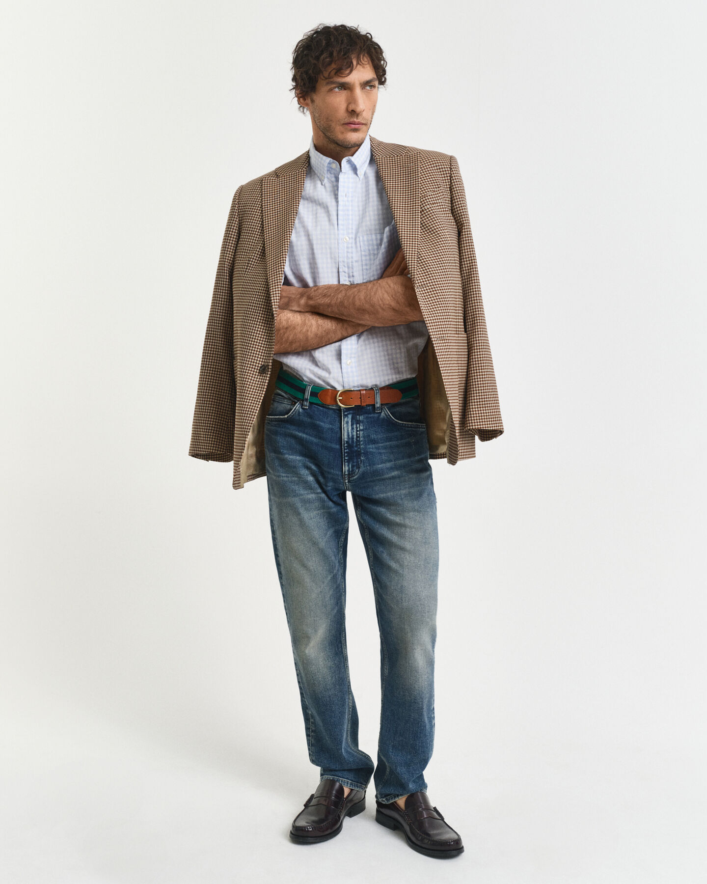 Regular Fit Classic Gingham Popeline Hemd