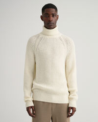 Textured Rollkragenpullover
