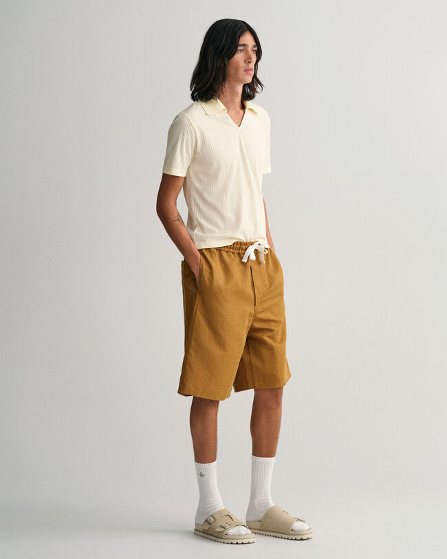 Piqu&eacute; Poloshirt im 70er-Jahre-Stil