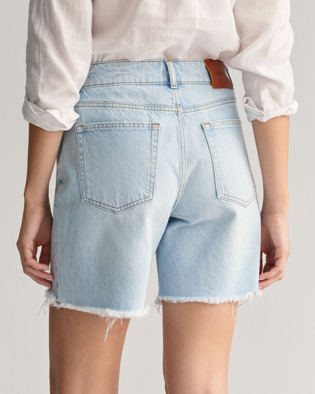 Mittellange Regular Fit Jeansshorts