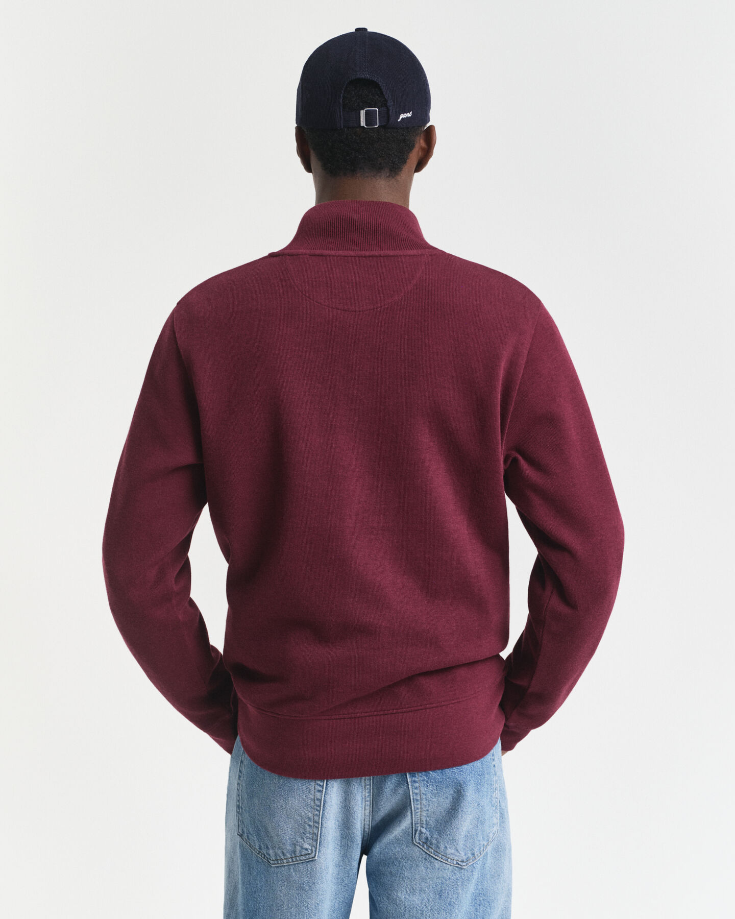 Sacker Rib Sweatshirt mit Reißverschlusskragen