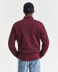 Sacker Rib Sweatshirt mit Reißverschlusskragen