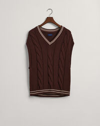 Zopfstrick Pullunder