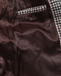 Karierter Kurzmantel aus Wollmischung