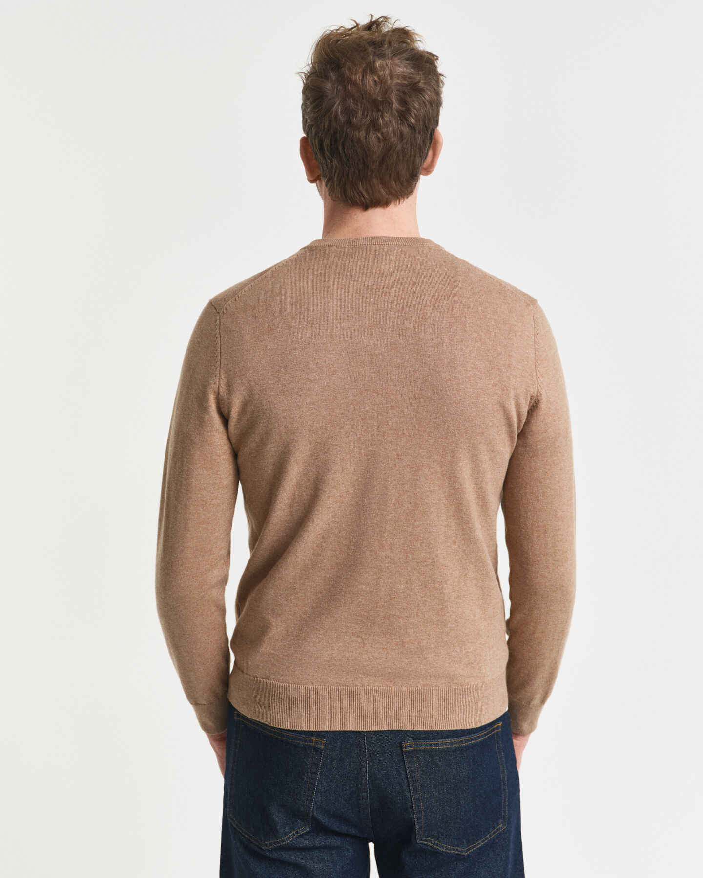 Klassischer V-Neck Pullover aus Baumwolle