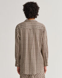 Relaxed Fit Geometric Bluse