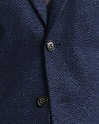 Slim Fit Herringbone Flanell Anzugsakko