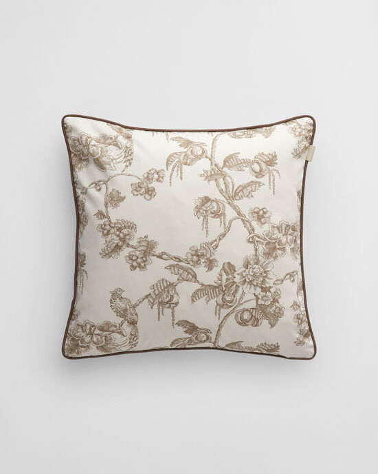 Sateen Kissenhülle mit Baum-Print