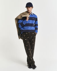 Gestreiftes Heavy Rugger mit Chambray-Kragen