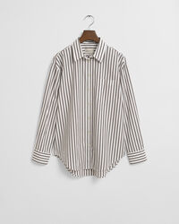 Regular Fit Classic Popeline Bluse mit Streifen