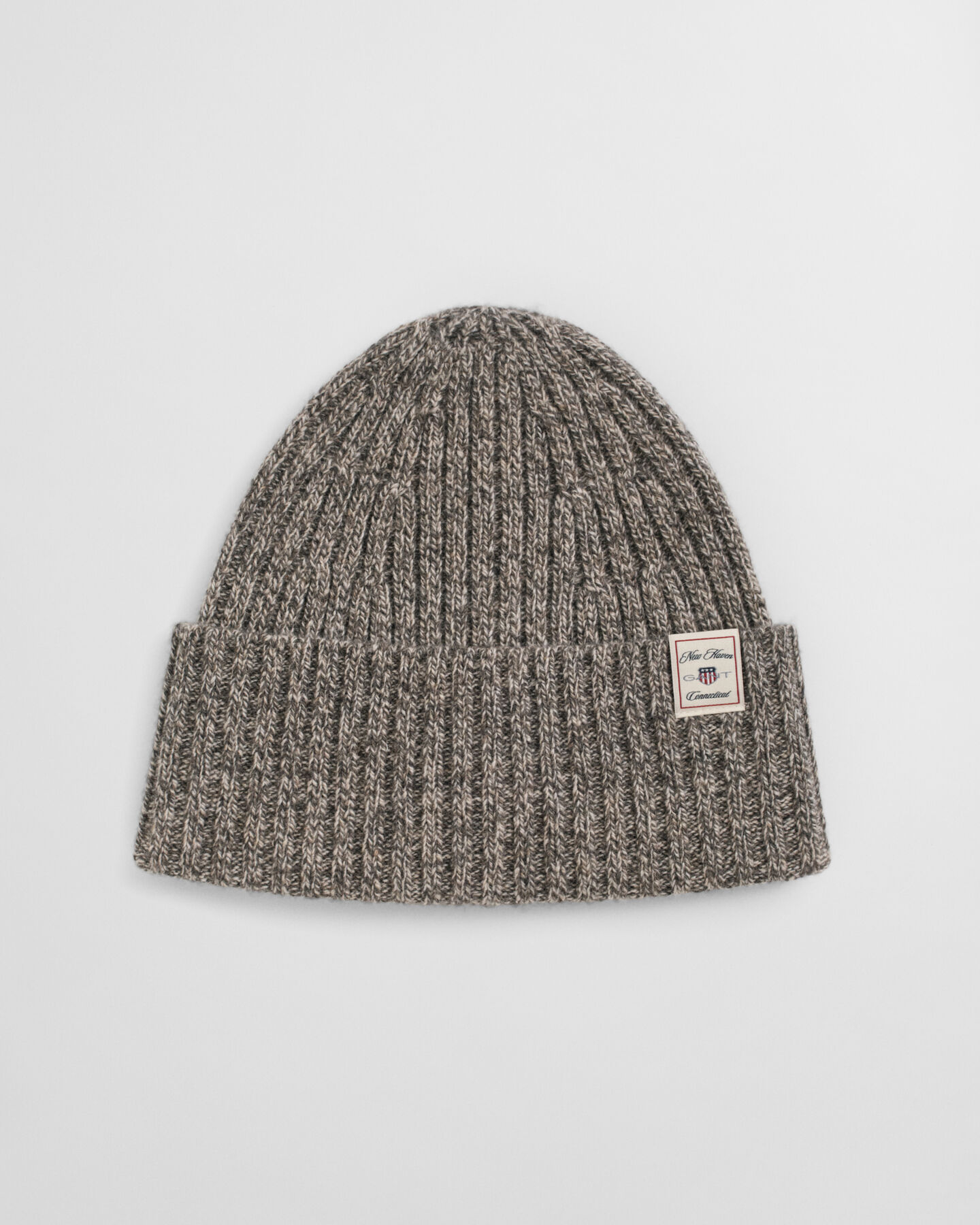 Mouliné Beanie aus Wollmix