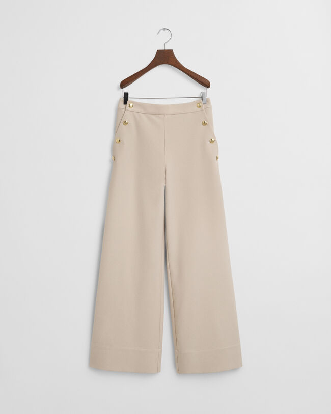 Geknöpfte Hose mit hohem Bund