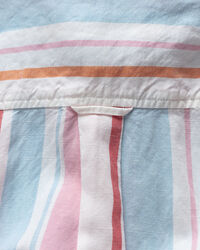 Bunt gestreiftes Hemdblusenkleid