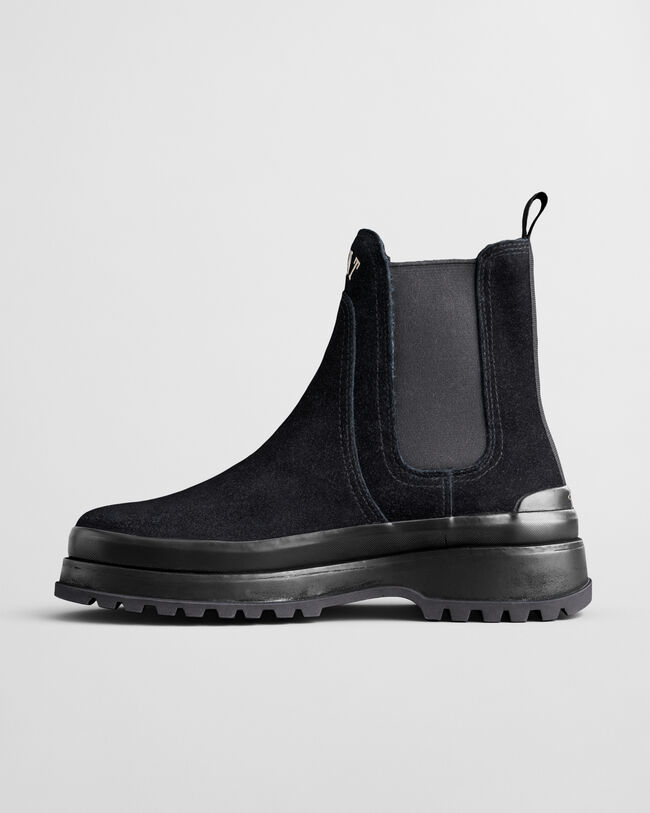 Wintly Chunky Chelsea Boot aus Veloursleder