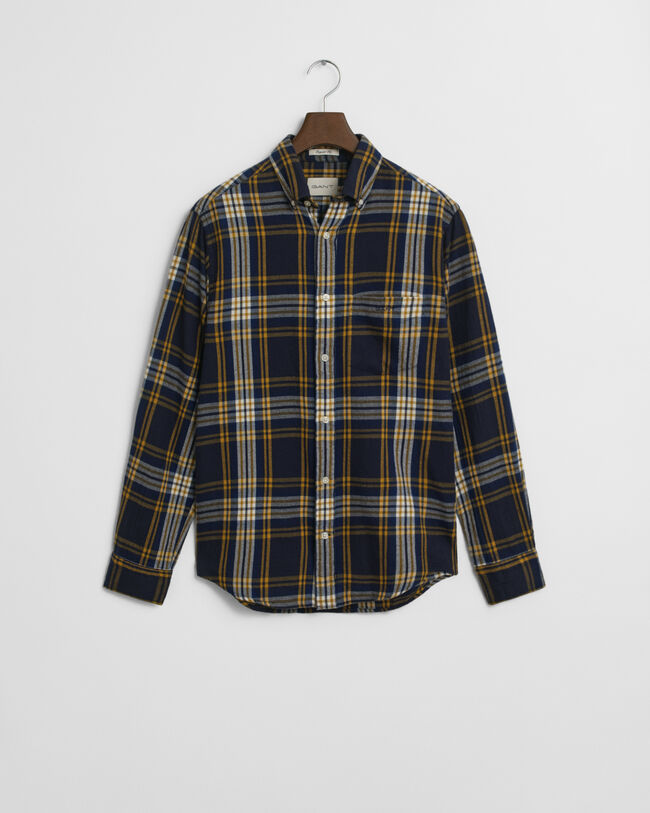Regular Fit Windblown Flannel Karohemd