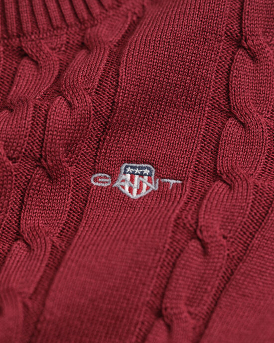 Girls Zopfstrick Kleid aus Baumwolle