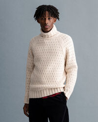 Chunky Texture Rollkragenpullover