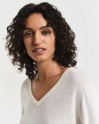 Feinstrick V-Neck Pullover