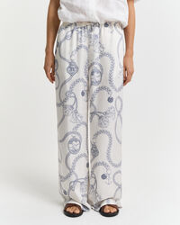 Relaxed Fit Sailing Print Hose mit Kordelzug