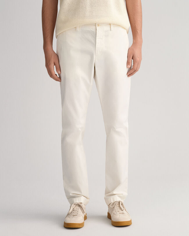Hallden Slim Fit Sunfaded Chinohose