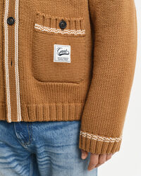 Geknöpfte Strickjacke aus Wolle