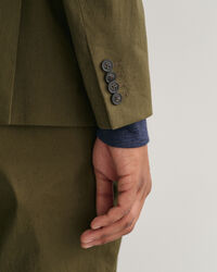 Baumwoll Leinen Anzugblazer