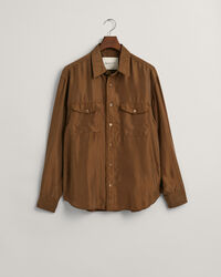 Relaxed Fit Seidenhemd