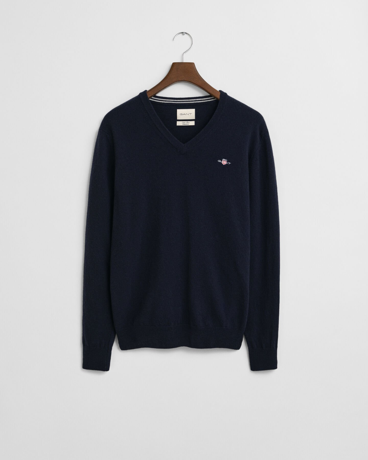 Superfine Lambswool V-Neck Pullover