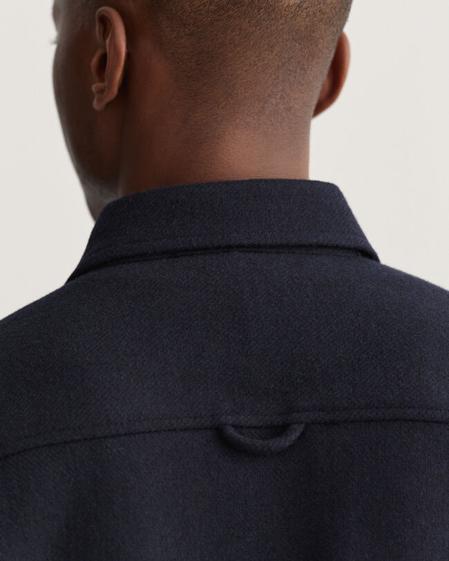 Hemdjacke aus Wollmischung