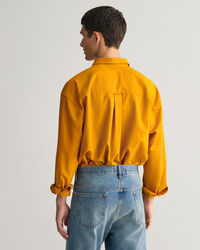 Oversized Hemd aus Seiden-Woll-Noppengarn