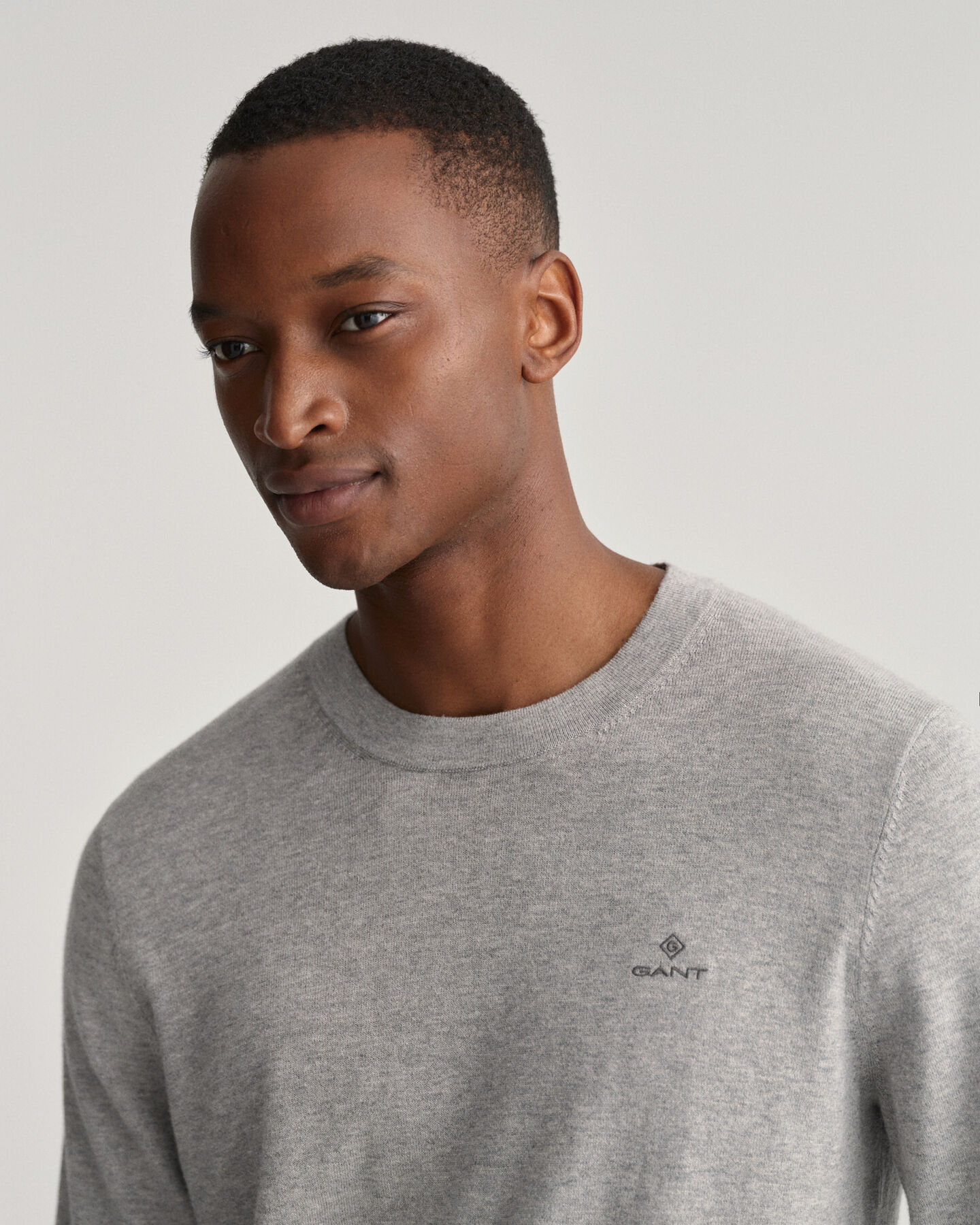 Baumwoll Kaschmir Rundhalspullover