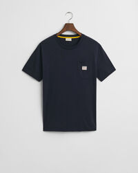 Kontrast T-Shirt mit Tasche