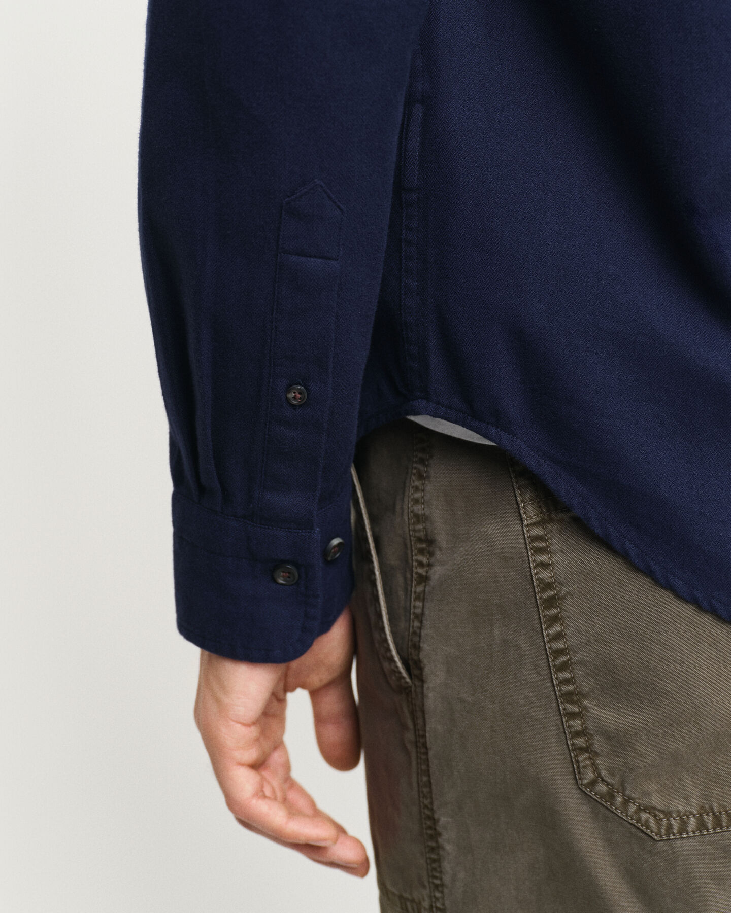 Herringbone Regular Fit Flanellhemd