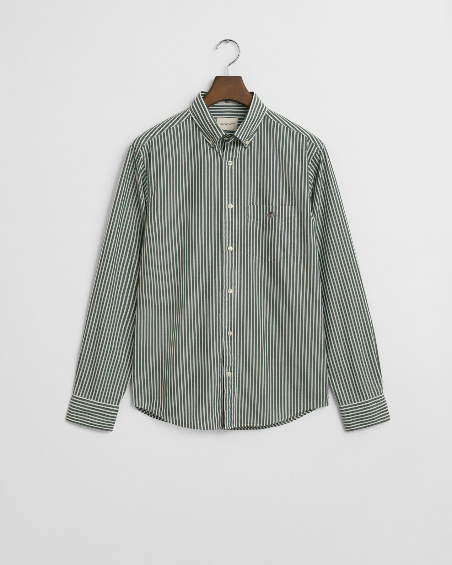 Regular Fit Classic Popeline Hemd mit Streifen