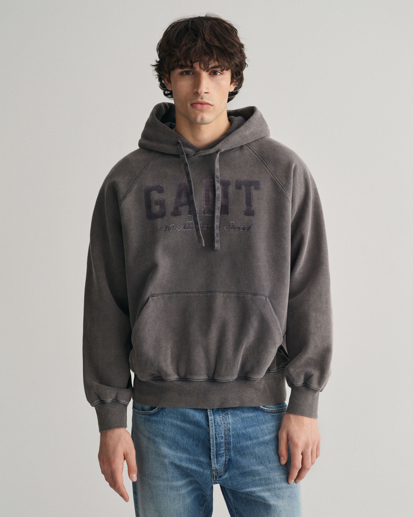 Hoodie mit Vintage-Waschung