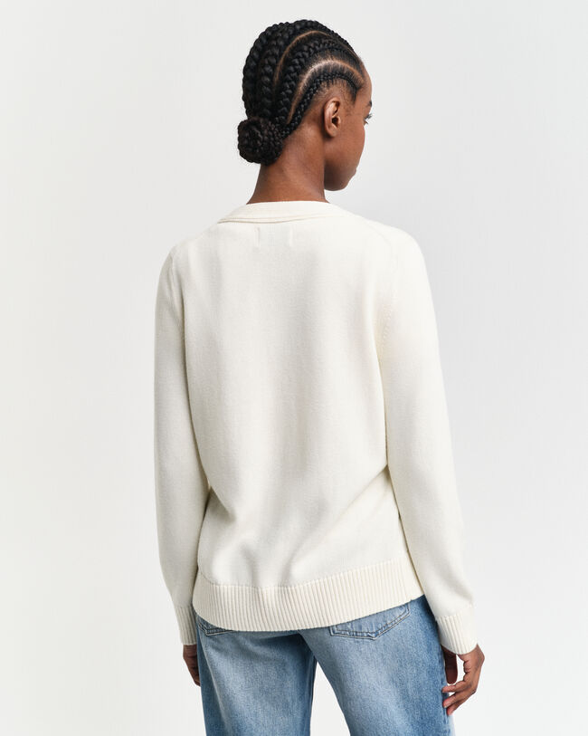 Classic Strickjacke aus Baumwolle