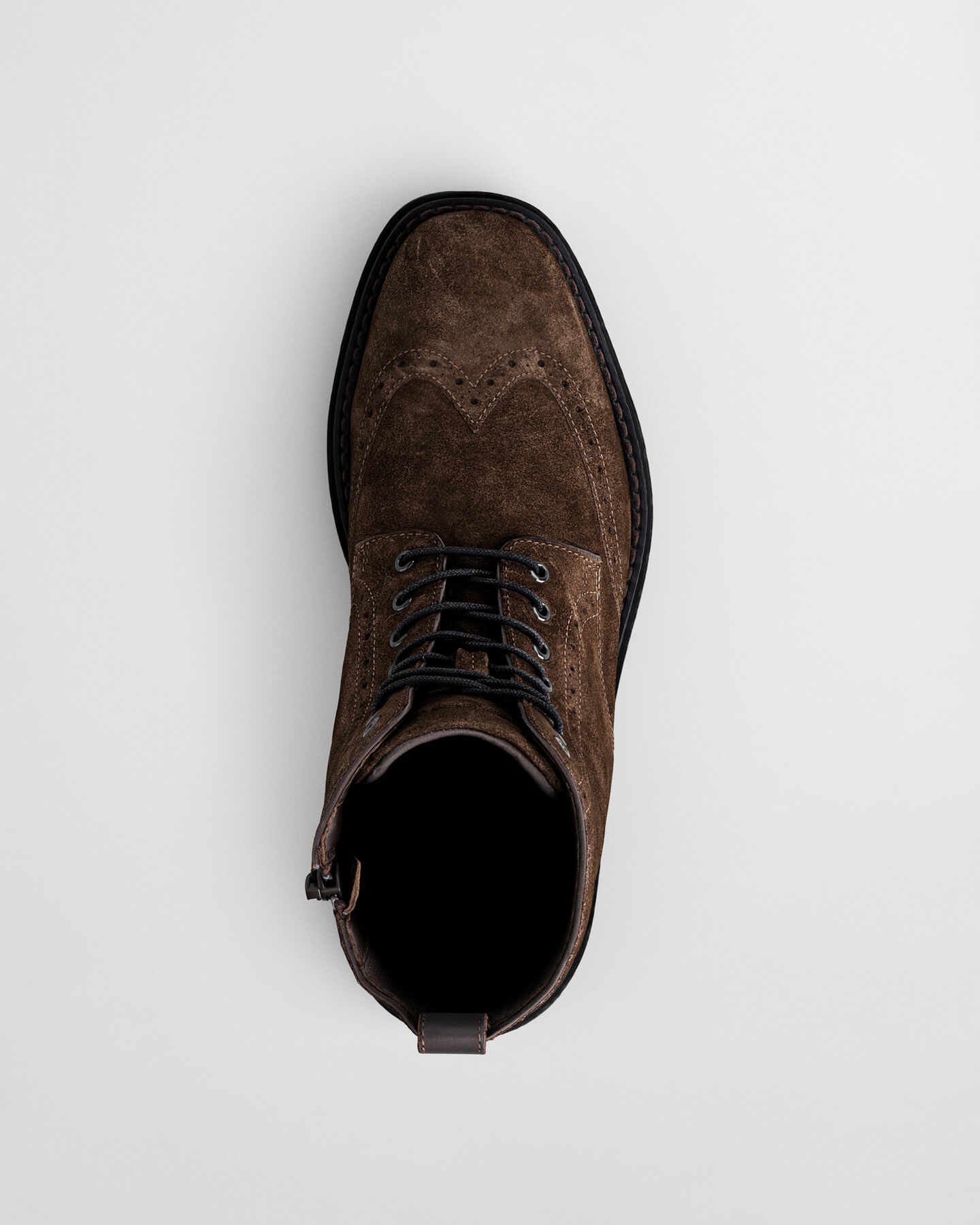 Boggar Lace-Up Brogue aus Veloursleder