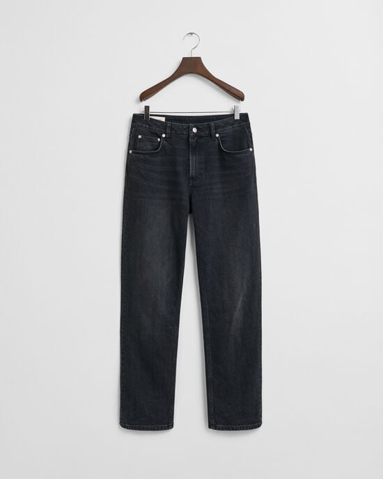 Stretch-Jeans mit geradem Bein