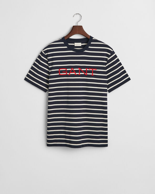 Graphic T-Shirt mit Streifen