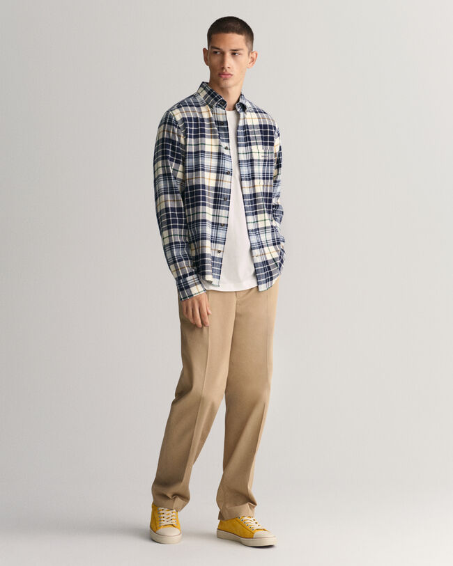 Regular Fit Flanellhemd mit Tartan-Karomuster
