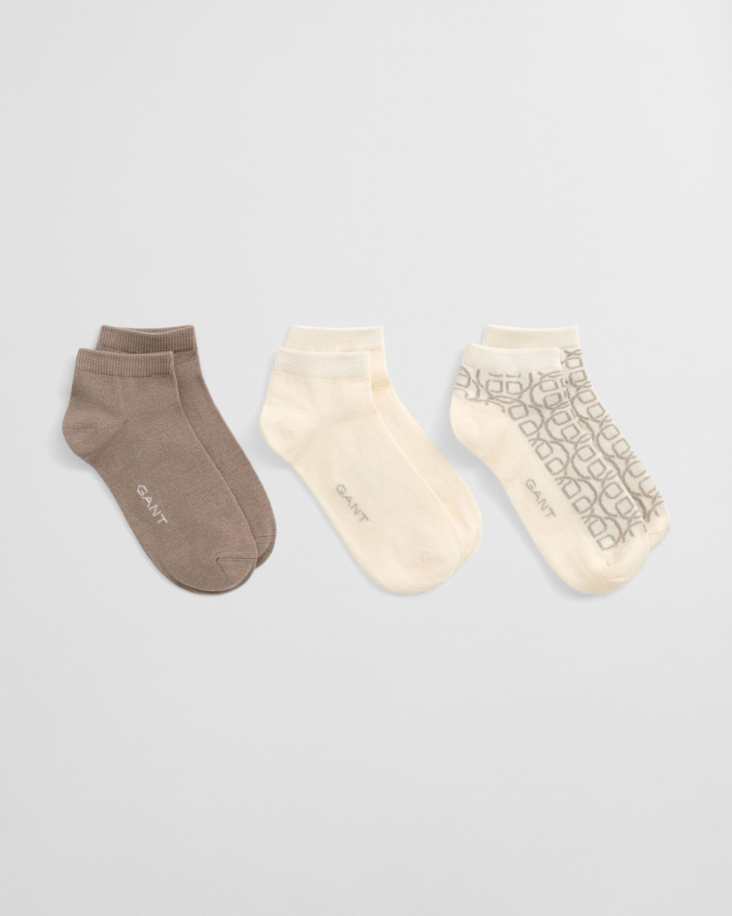 3er-Pack Monogram Knöchelsocken