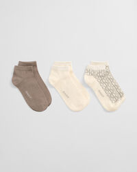 3er-Pack Monogram Knöchelsocken