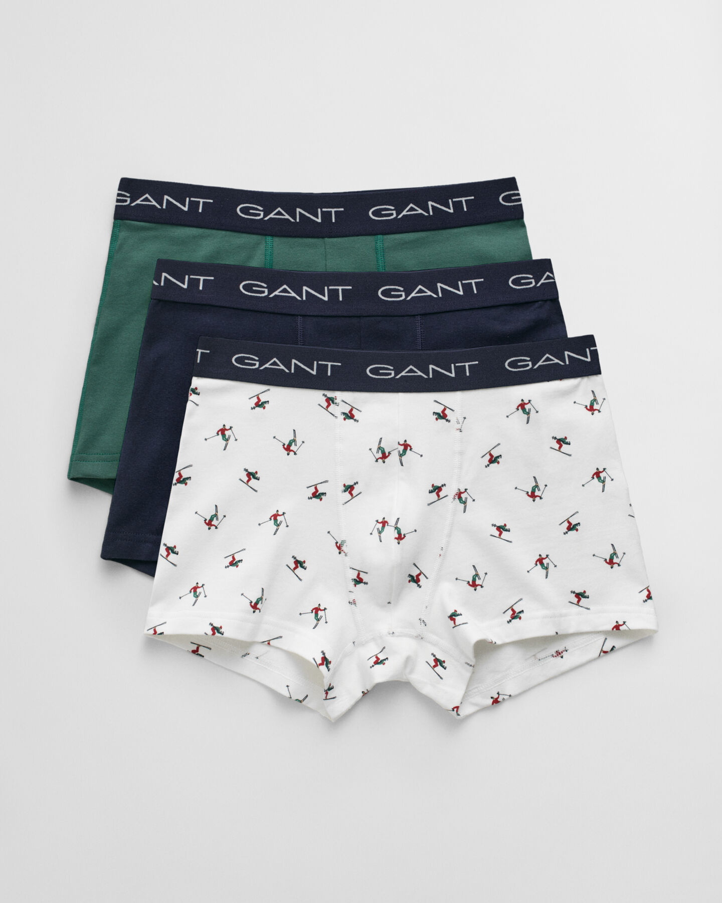 3er-Pack Boxershorts mit Skier-Print in Geschenkbox