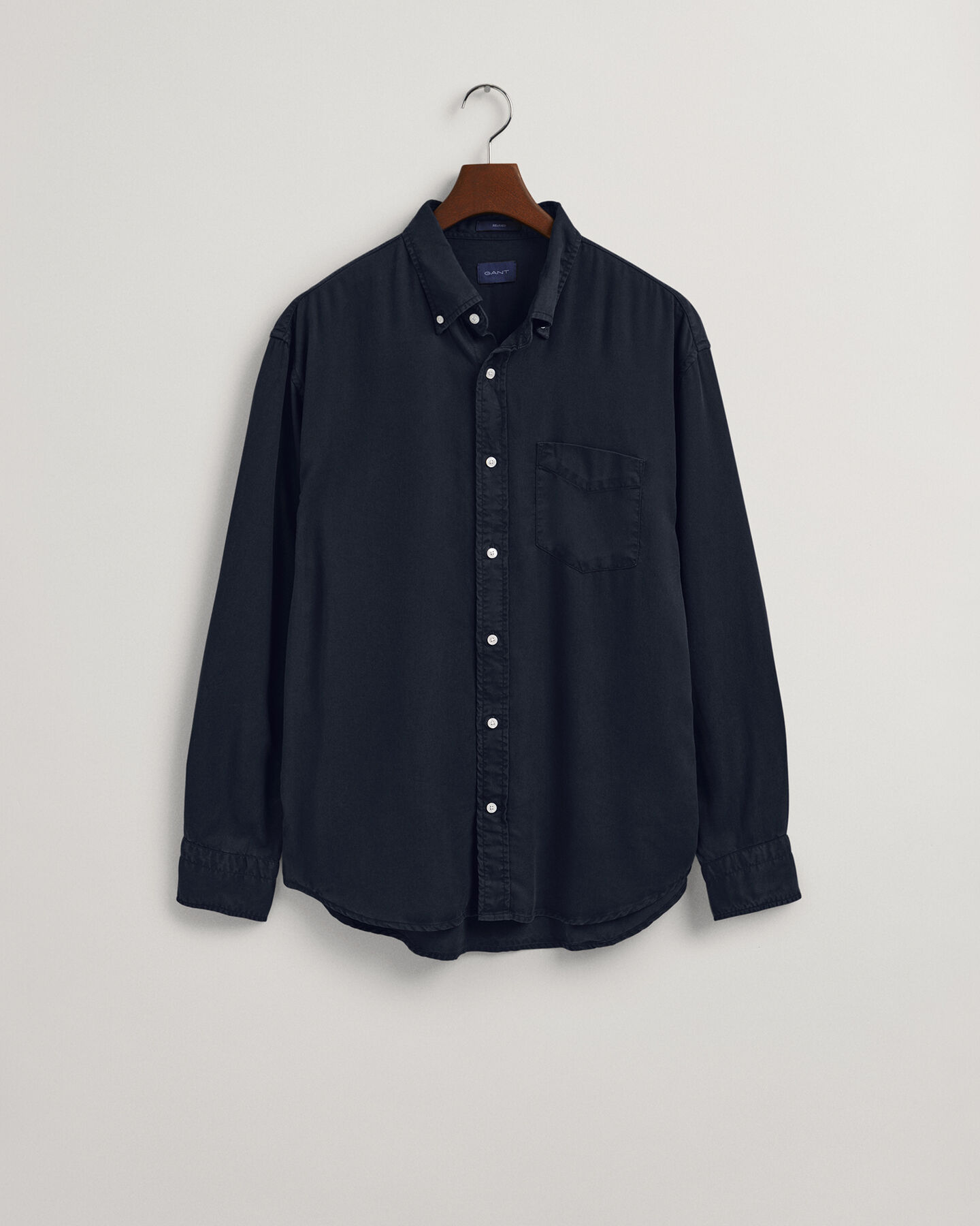 Relaxed Fit Lyocell Hemd in St&uuml;ckf&auml;rbung