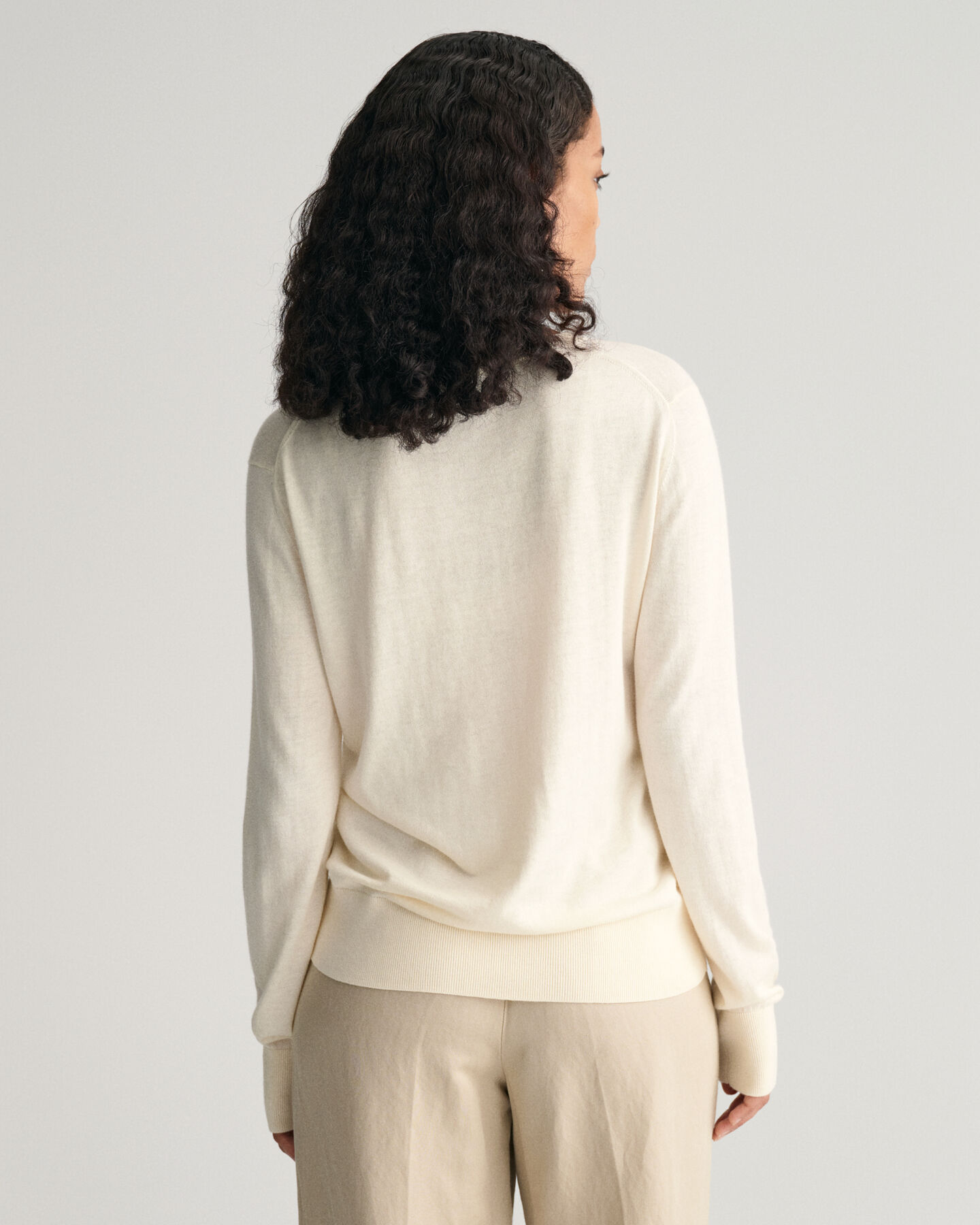 Feinstrick V-Neck Pullover
