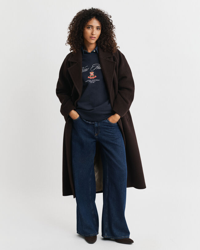 Crest Graphic Rundhals-Sweatshirt