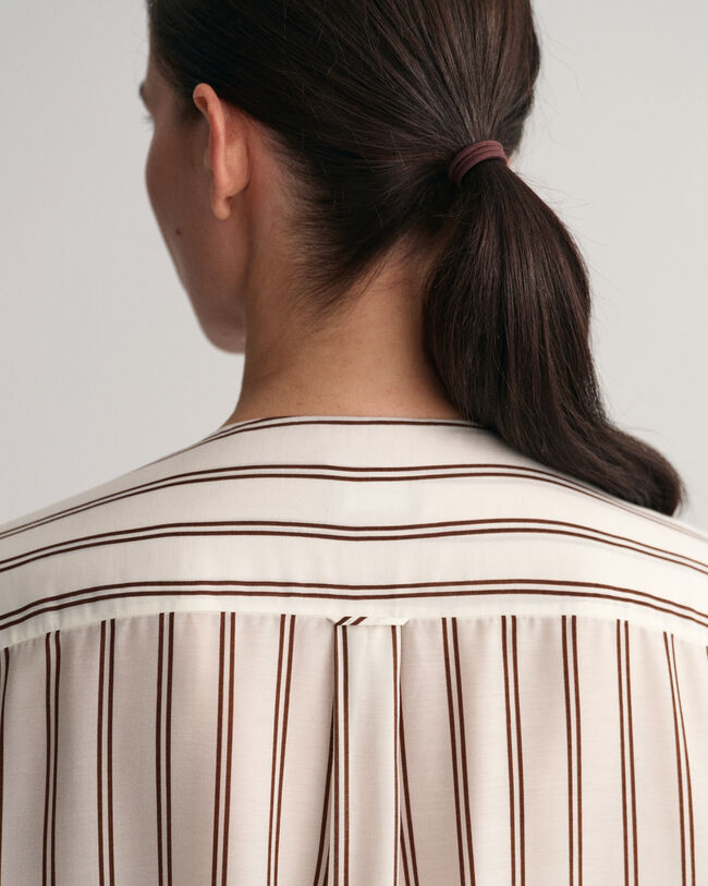 V-Neck Kaftan mit Streifen