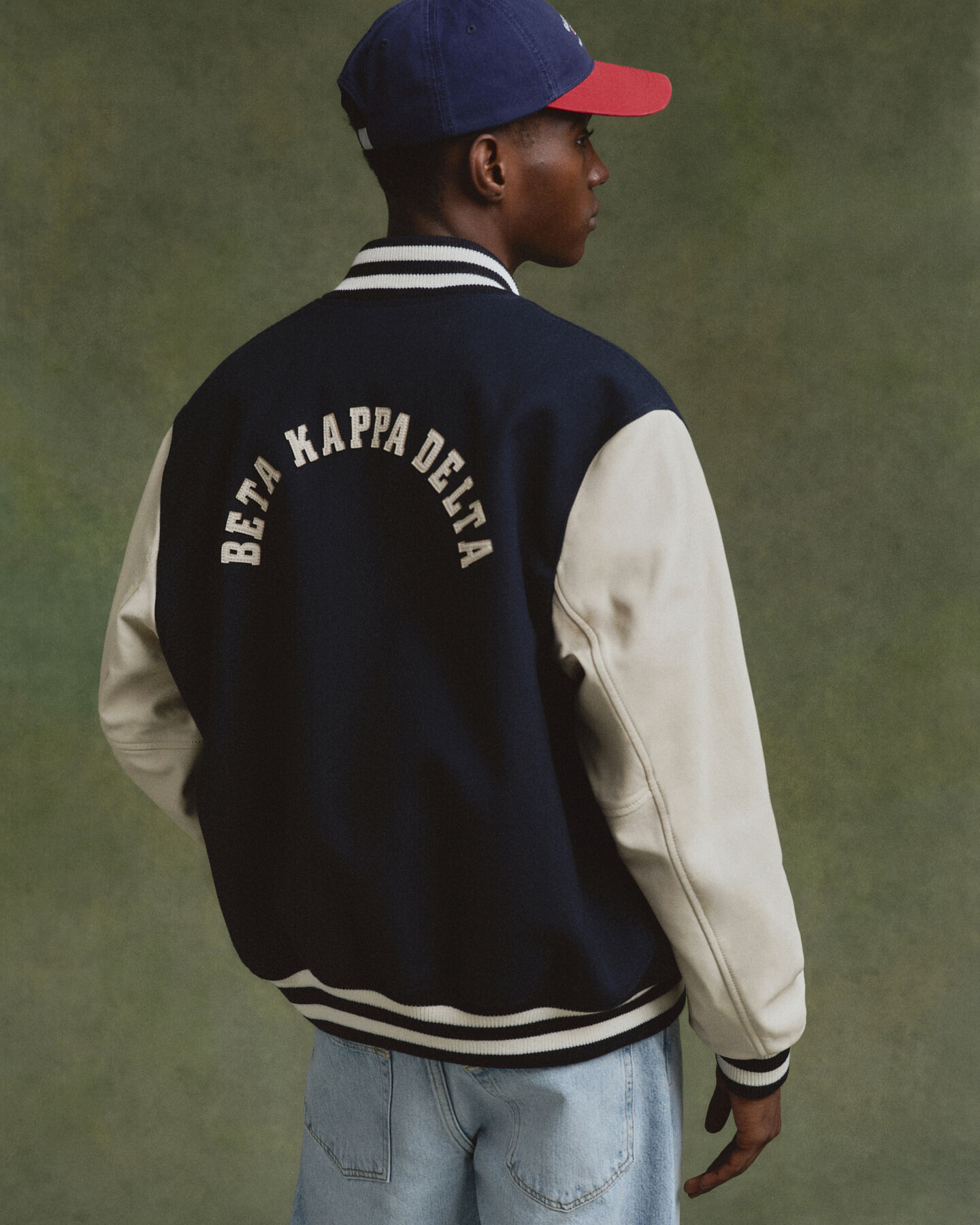 Leather Mix Varsity Jacket