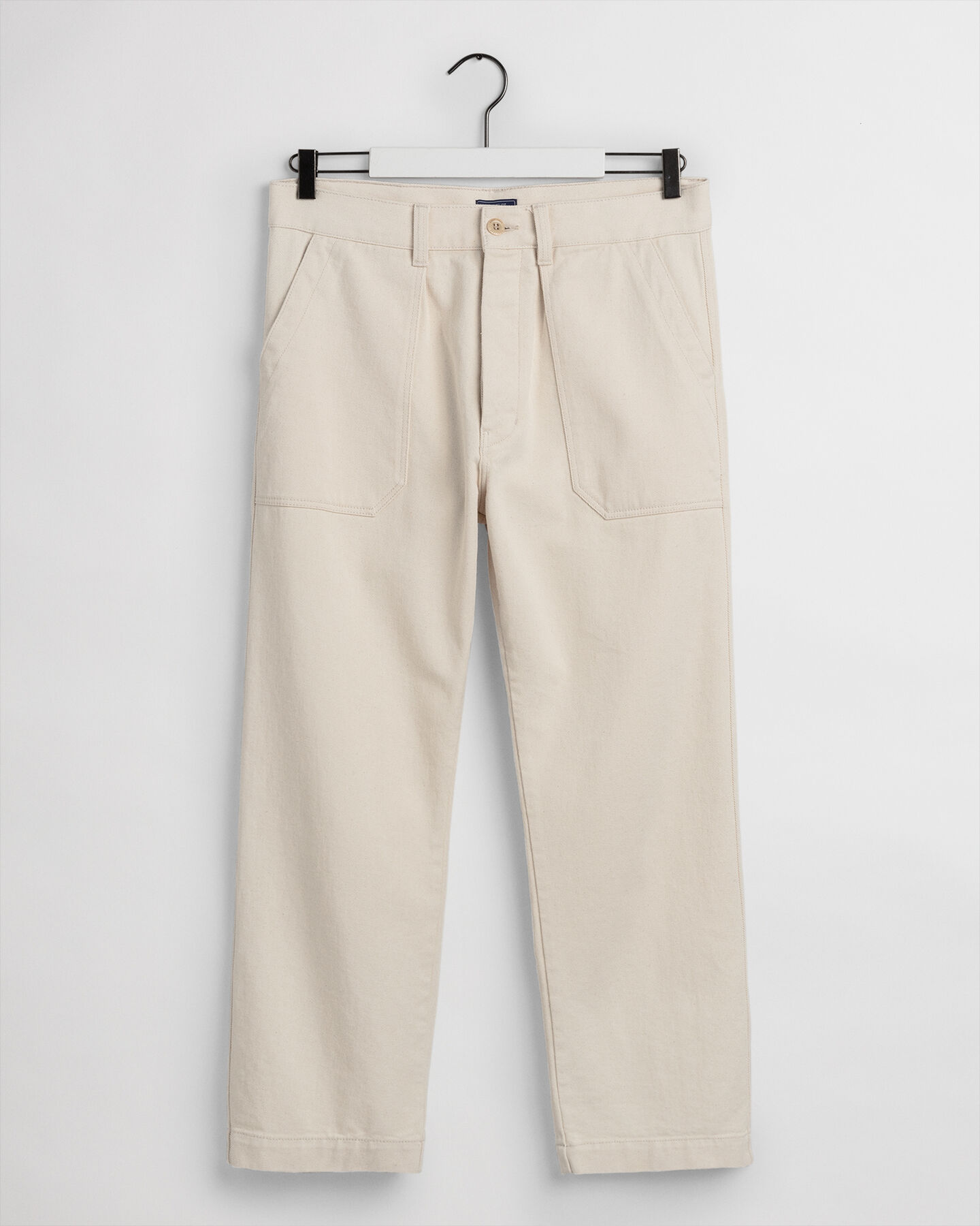 Cropped Jeans mit aufgesetzten Taschen