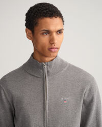 Classic Strickjacke aus Baumwolle mit Rei&szlig;verschluss